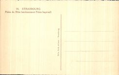 CPA Strasbourg Palate Of the Rhine