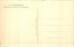 CPA Strasbourg Seen from Of the Place Of the Republic