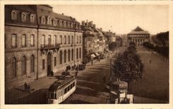 CPA Strasbourg Places Broglie Tramway