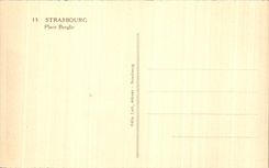 CPA Strasbourg Places Broglie Tramway