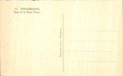 CPA Strasbourg Quay Of Small France