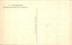 CPA Astronomical Strasbourg Clock Of the Cathedral