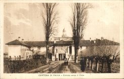 Parte posterior de Pavia Entrata de los Di de CPA Certosa el Viale