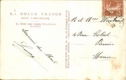 CPA Mont Saint Michel the Mount per time of equinox