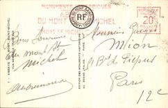 CPA Abbey Of Mont Saint Michel View the Southern Face