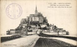 CPA Mont St Michel Dimensions Southern Dam seen from