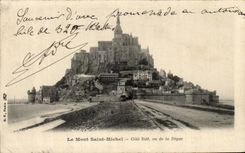 CPA Mont Saint Michel the Southern Dimension seen of the Dam