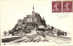 CPA Mont Saint Michel View and dams it