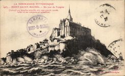 CPA Picturesque Normandy Mont Saint Michel a Day De Thempete