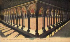 CPA Mont Saint Michel the Cloister