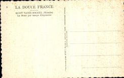 CPA Soft France Mount St Michel the Mount Per Time of Equinox