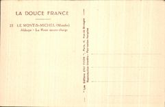 CPA Soft France the Mount St Michel abbey the Wheel Assembles Load