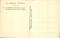 CPA Soft France the Mount St Michel Wonder Seen Of the Tower Of North