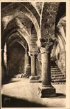 CPA Soft France the Mount St Michel Crypt Abbey Of the North wind