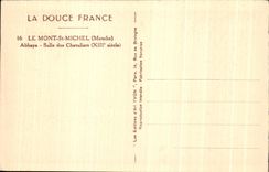 CPA Soft France the Mount St Michel Room Abbey Of the Knights