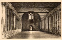 CPA Soft France the Mount St Michel Refectory Abbey Of the Monks