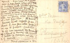 CPA Mont Saint Michel walls and the abbey