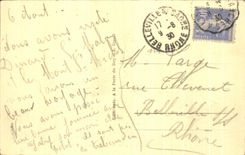 CPA Mount St Michel Seen from of the Dam by Spring tide