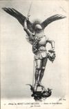 CPA the Mount St Michel Abbey of Statue of Michel Saint by Fremiet