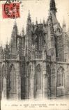 CPA the Mount St Michel Abbey of the Apse of the Church