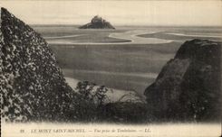 CPA the Mount St Michel Seen from of Tombelaine