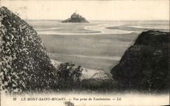 CPA the Mount St Michel Seen from of Tombelaine