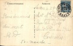 CPA the Mount St Michel Seen from of Tombelaine