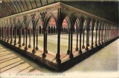 CPA Mont Saint Michel the Cloister