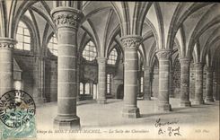 CPA Abbey of Mont Saint Michel the Room of the Knights