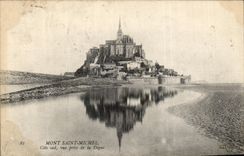 CPA Mont Saint Michel Dimension of the north seen from of the Dam