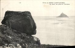 CPA Strikes of Mont Saint Michel the Mount seen from of Tombelaine