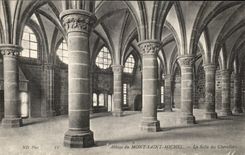 CPA Abbey of Mont Saint Michel the Room of the Knights