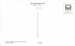 MODERN CARD Log Lubnaig And Ben Shein Perthshire