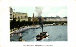 CPA The Victoria Embankment London Boat