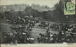 CPA Hyde Park London Horses