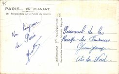 CPA Paris While Strolling View on the Palate of the Louvre