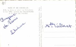 CPA Paris And Its Wonders the Seine Upstream Of Notre Dame the Eiffel Tower