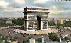CPA Paris En Flanant L'Arc De Triomphe De l'Etoile