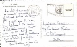 CPA Paris the Town hall And the Bridge of Arcole