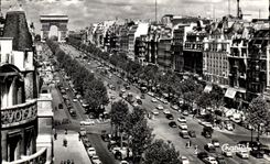 CPA Paris Avenue Of the Champs Elysees