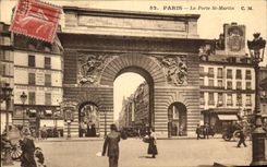 CPA Paris the Gate St Martin