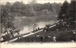 CPA Paris the Bois de Boulogne the Lake