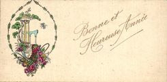 CPA Bonne et Hecureuse Annee