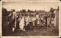 Escenas indigenas y tipos de CPA un matadero