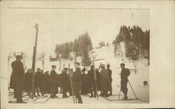 Real photo Winter sports Ski Militaria
