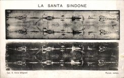 CPA La Santa Sindone Torino Suaire 