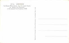 CPA Lourdes the Miraculous Cave