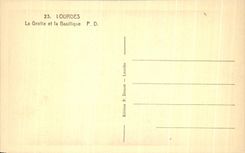 CPA Lourdes the Cave and the Basilica