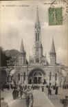 CPA Lourdes the Basilica the Pyrenees