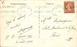 CPA Lourdes Holy Michel and the Basilica